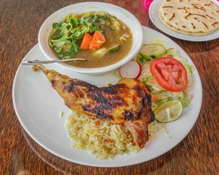 Hen Chicken Soup: Traditional Salvadorian chicken soup.